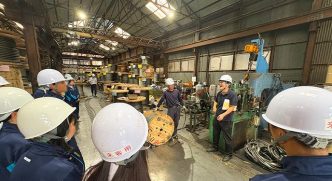 中村工業株式会社 ワイヤロープ 吊り具 スリング 重量物吊り上げ製品 工場見学 高校生