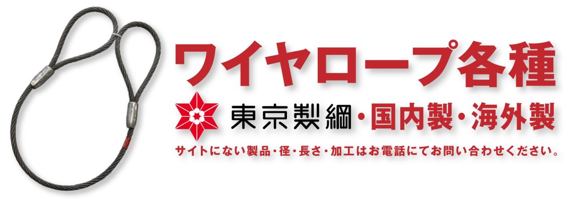 中村工業 ワイヤロープ ワイヤーロープ 東京製綱 玉掛用